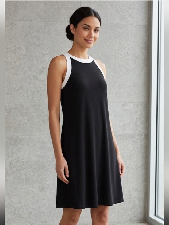 Tiana B. Dresses & Skirts - Tiana B. Black and White Sleeveless Midi Dress